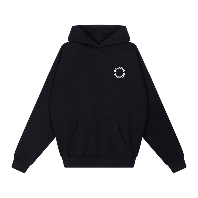 BASICS OVERSIZED HOODIE - ONYX BLACK - Delaruecollections - hoodie