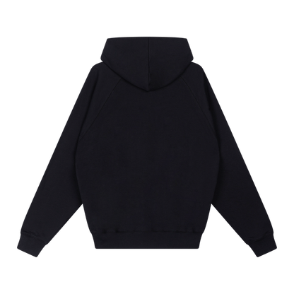 BASICS OVERSIZED HOODIE - ONYX BLACK - Delaruecollections - hoodie