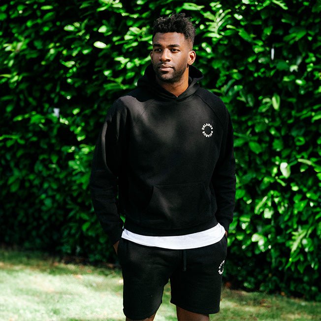 BASICS OVERSIZED HOODIE - ONYX BLACK - Delaruecollections - hoodie