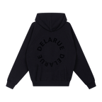 HERITAGE OVERSIZED HOODIE - ONYX BLACK - Delaruecollections - hoodie
