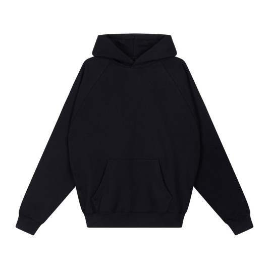 HERITAGE OVERSIZED HOODIE - ONYX BLACK - Delaruecollections - hoodie