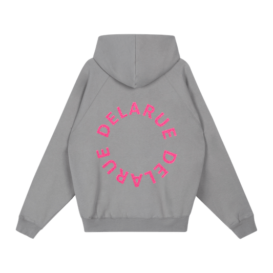 HERITAGE OVERSIZED HOODIE - SOUR PINK - Delaruecollections - hoodie
