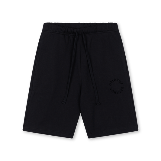 HERITAGE SHORT SWEATPANTS - ONYX BLACK - Delaruecollections - korte broek