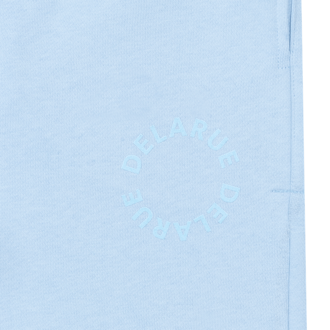 HERITAGE SHORT SWEATPANTS - SKY BLUE - Delaruecollections - korte broek