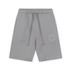 HERITAGE SHORT SWEATPANTS - STONE GREY - Delaruecollections - korte broek