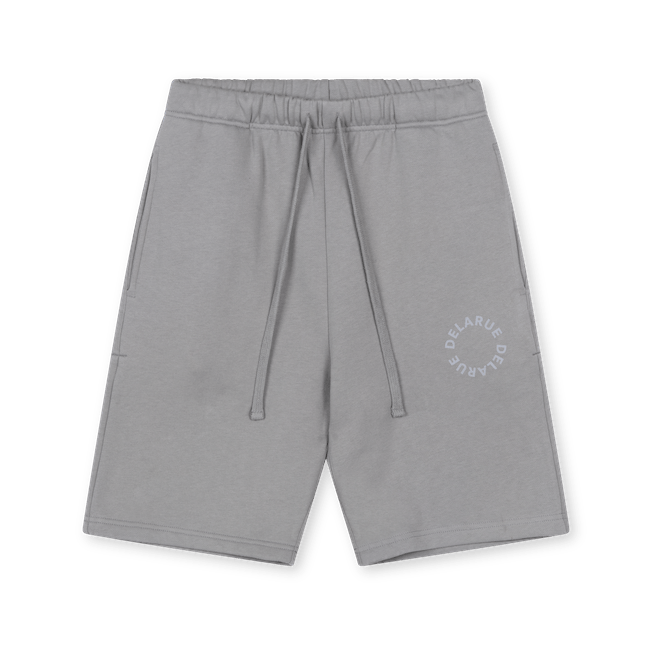 HERITAGE SHORT SWEATPANTS - STONE GREY - Delaruecollections - korte broek