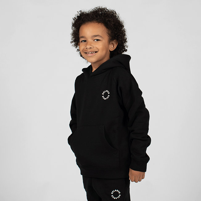 KIDS BASICS OVERSIZED HOODIE - ONYX BLACK - Delaruecollections - hoodie kids