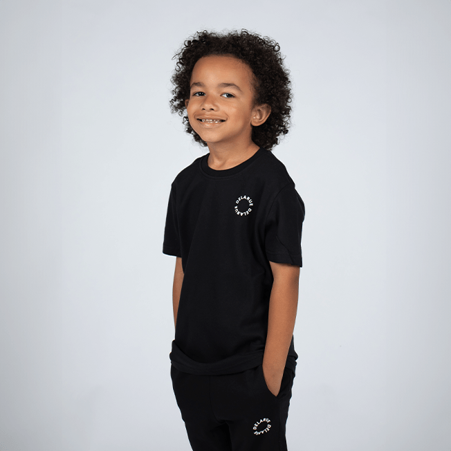 KIDS BASICS OVERSIZED T - SHIRT - ONYX BLACK - Delaruecollections - t-shirt