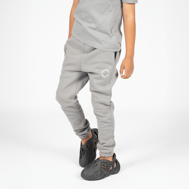 KIDS BASICS SWEATPANTS - STONE GREY - Delaruecollections - sweatpants
