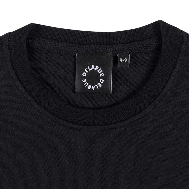 KIDS HERITAGE OVERSIZED T - SHIRT - ONYX BLACK - Delaruecollections - t-shirt