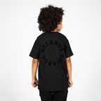 KIDS HERITAGE OVERSIZED T - SHIRT - ONYX BLACK - Delaruecollections - t-shirt