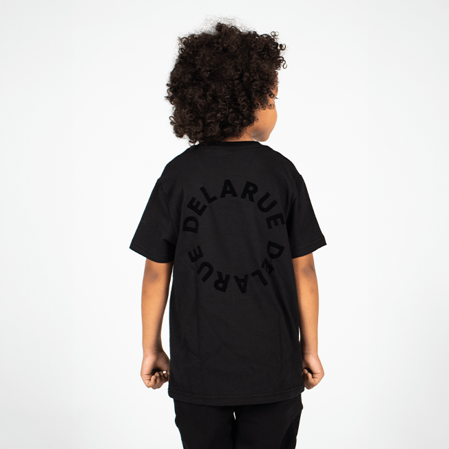 KIDS HERITAGE OVERSIZED T - SHIRT - ONYX BLACK - Delaruecollections - t-shirt