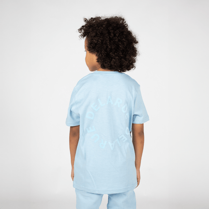 KIDS HERITAGE OVERSIZED T - SHIRT - SKY BLUE - Delaruecollections - t-shirt