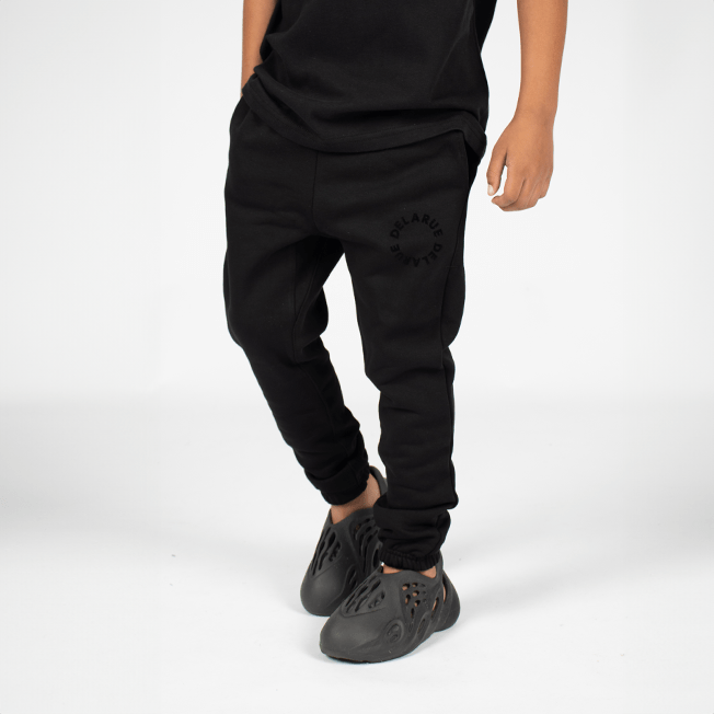 KIDS HERITAGE SWEATPANTS - ONYX BLACK - Delaruecollections - sweatpants